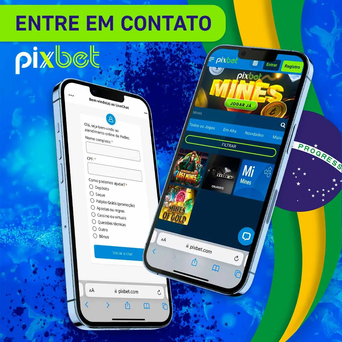 Contactar Pixbet no Brasil