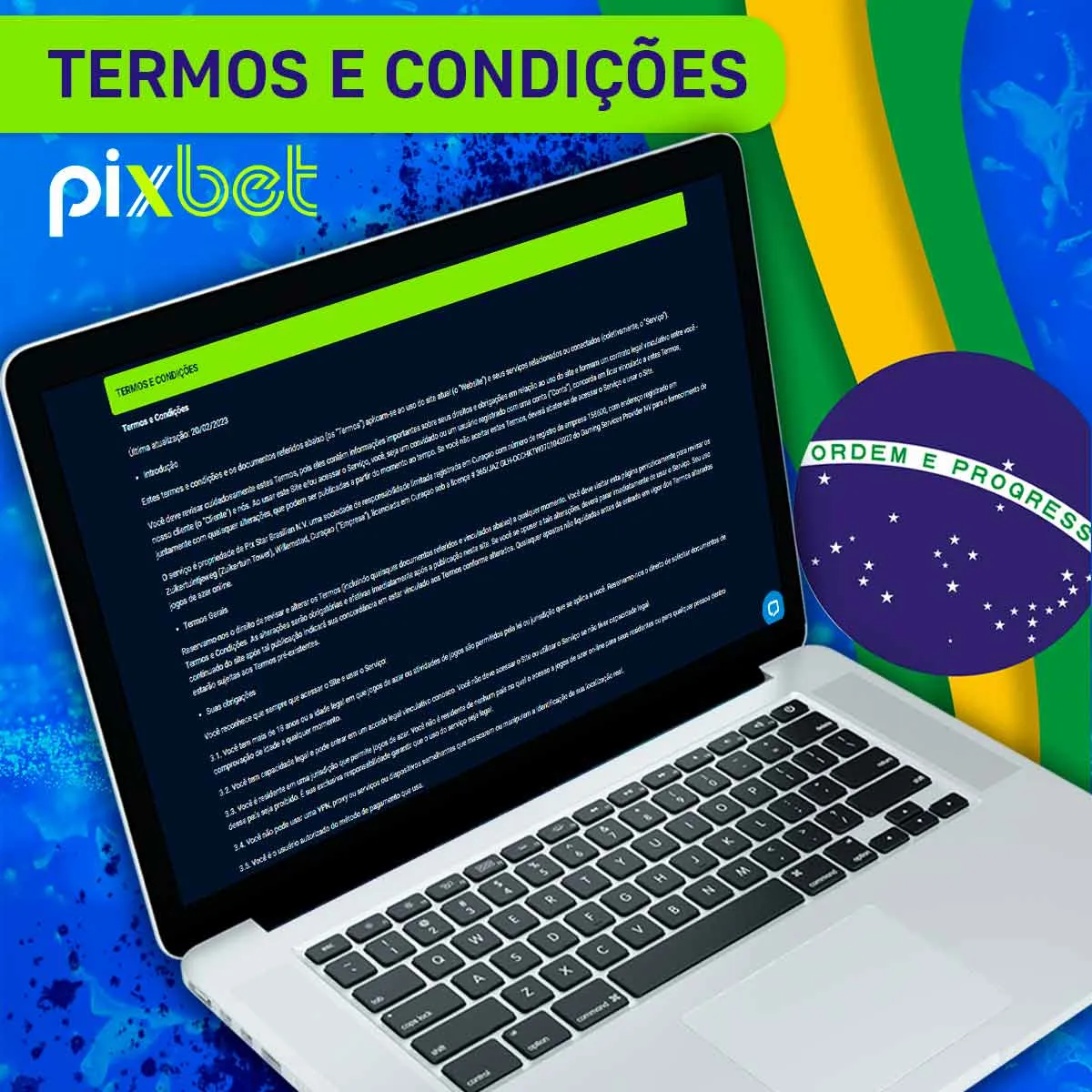 Termos e condições da casa de apostas Pixbet no Brasil
