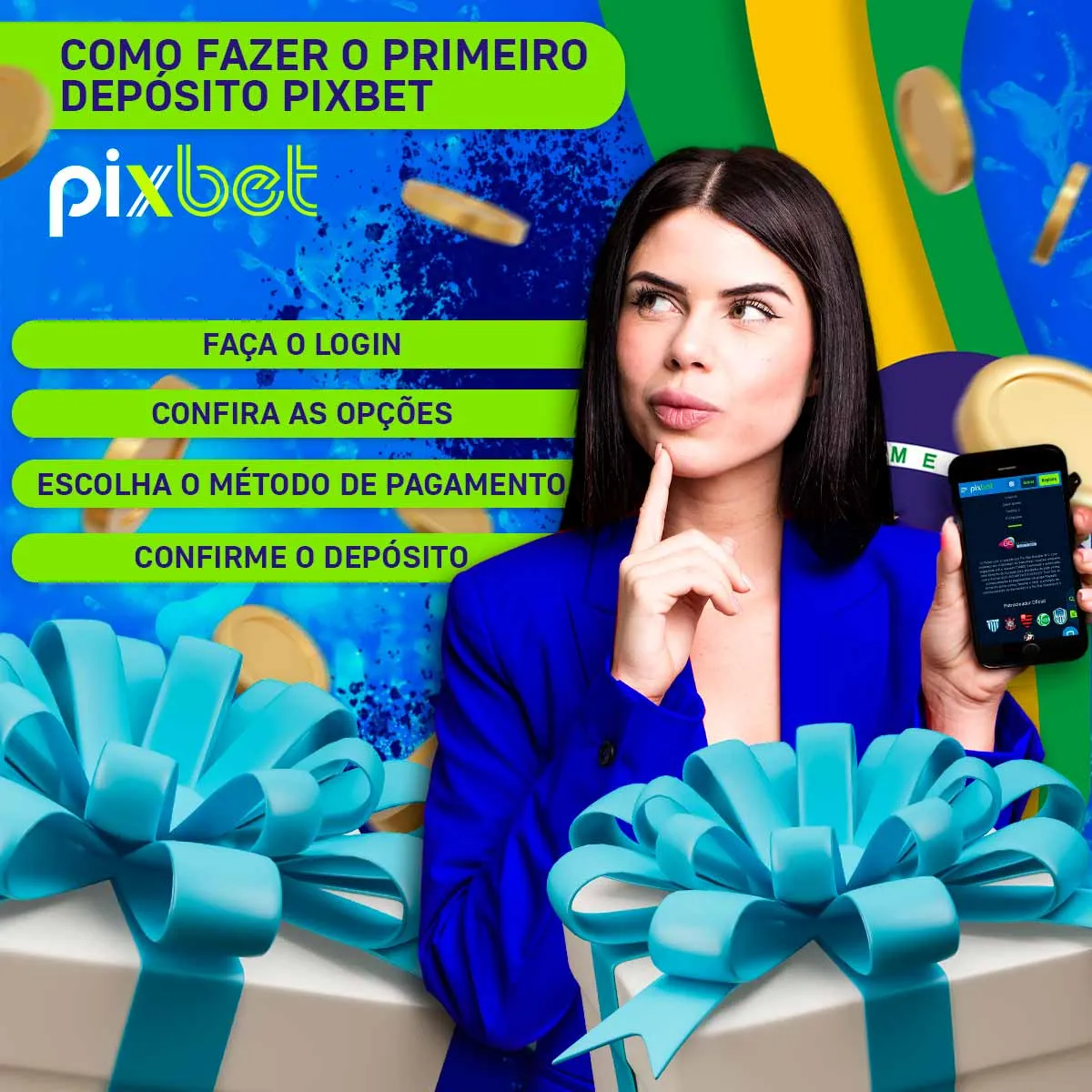Como fazer o primeiro depósito na casa de apostas Pixbet no Brasil